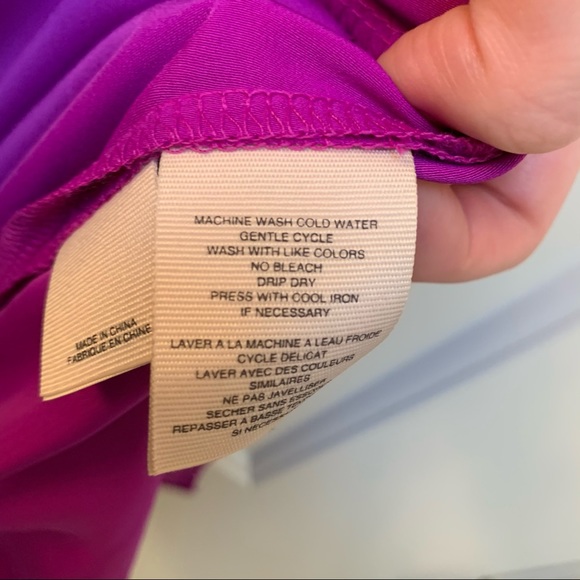 Purple blouse tank Rachel Roy business causal top - Picture 6 of 6